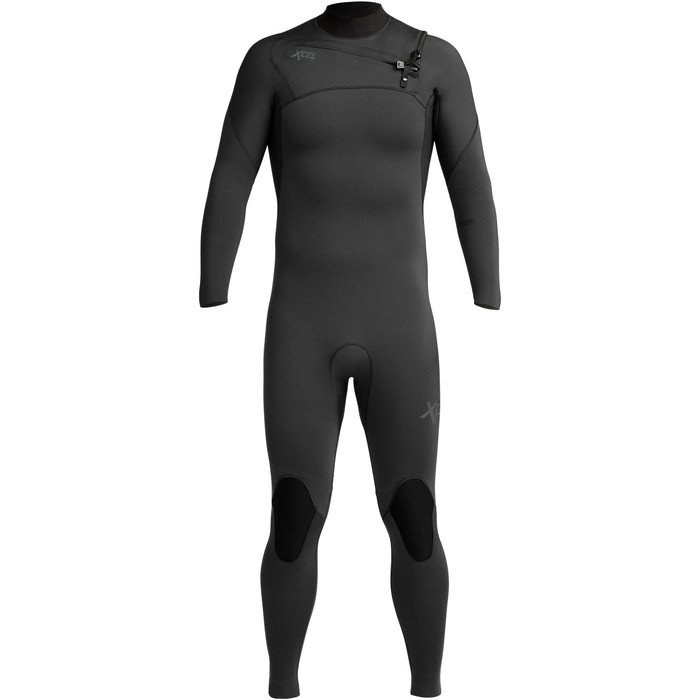 2022 Xcel Mens Comp 3/2mm Chest Zip Wetsuit MN32ZXC0 - Black
